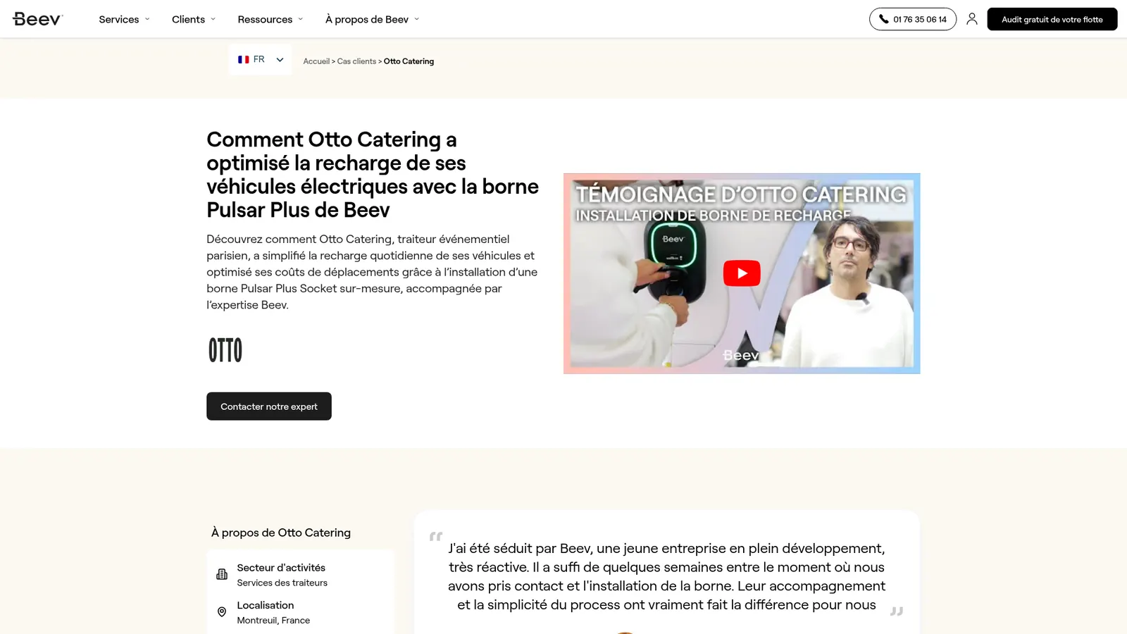 Témoignage client Otto Catering