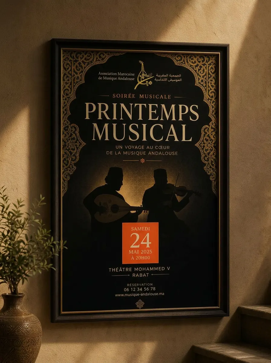 Affiche de concert Printemps Musical