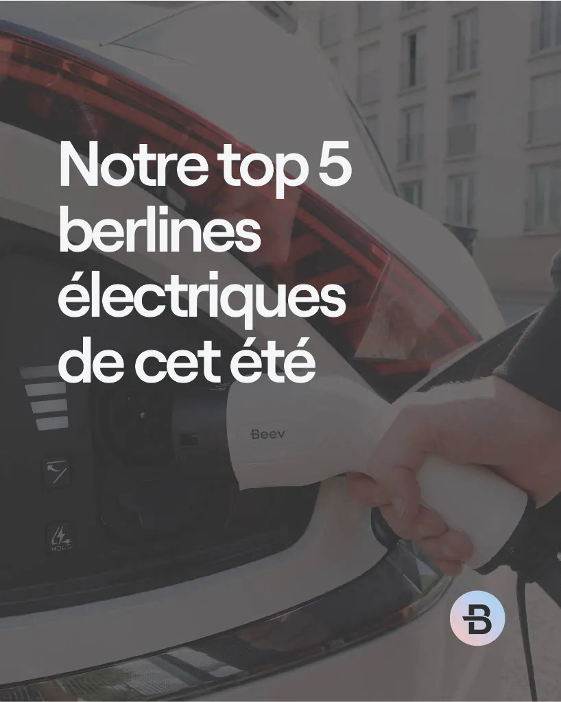 Visuel social media « Notre top 5 berlines électriques de cet été »