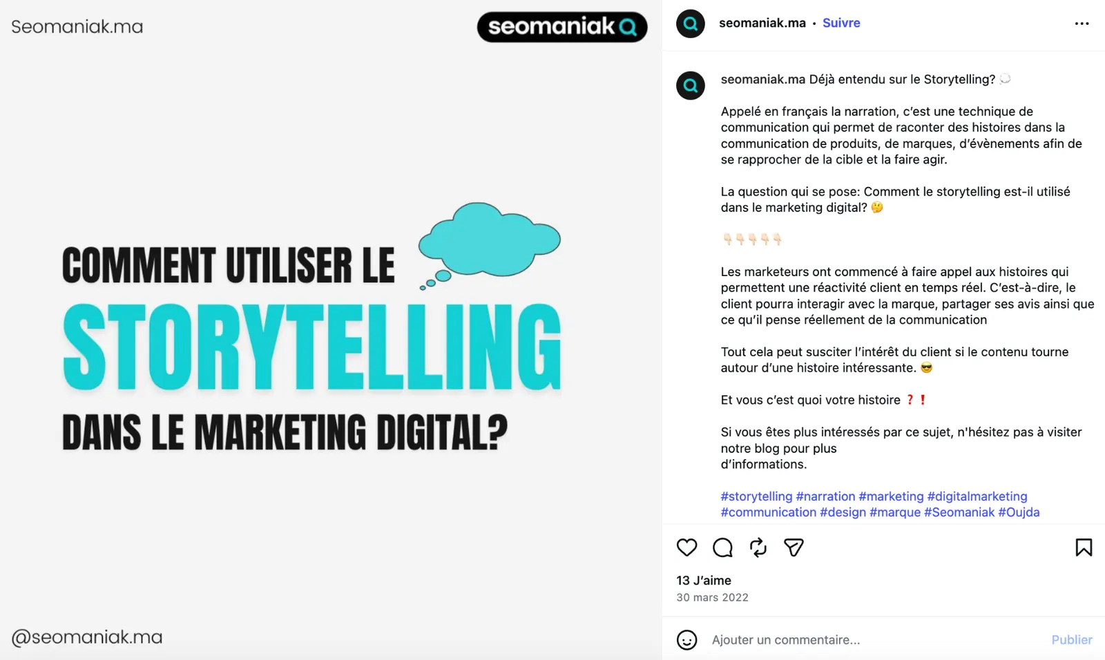 Publication « Storytelling digital »
